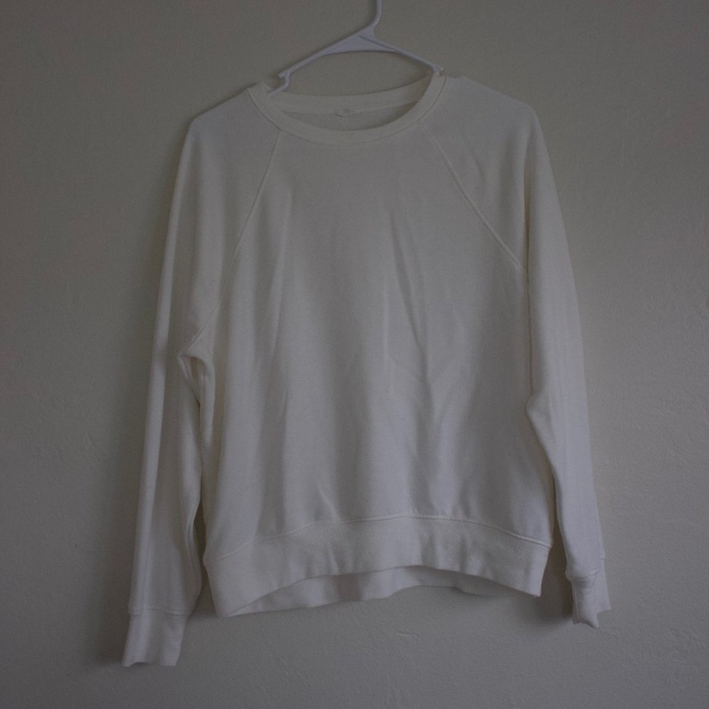 Baggy white sweater